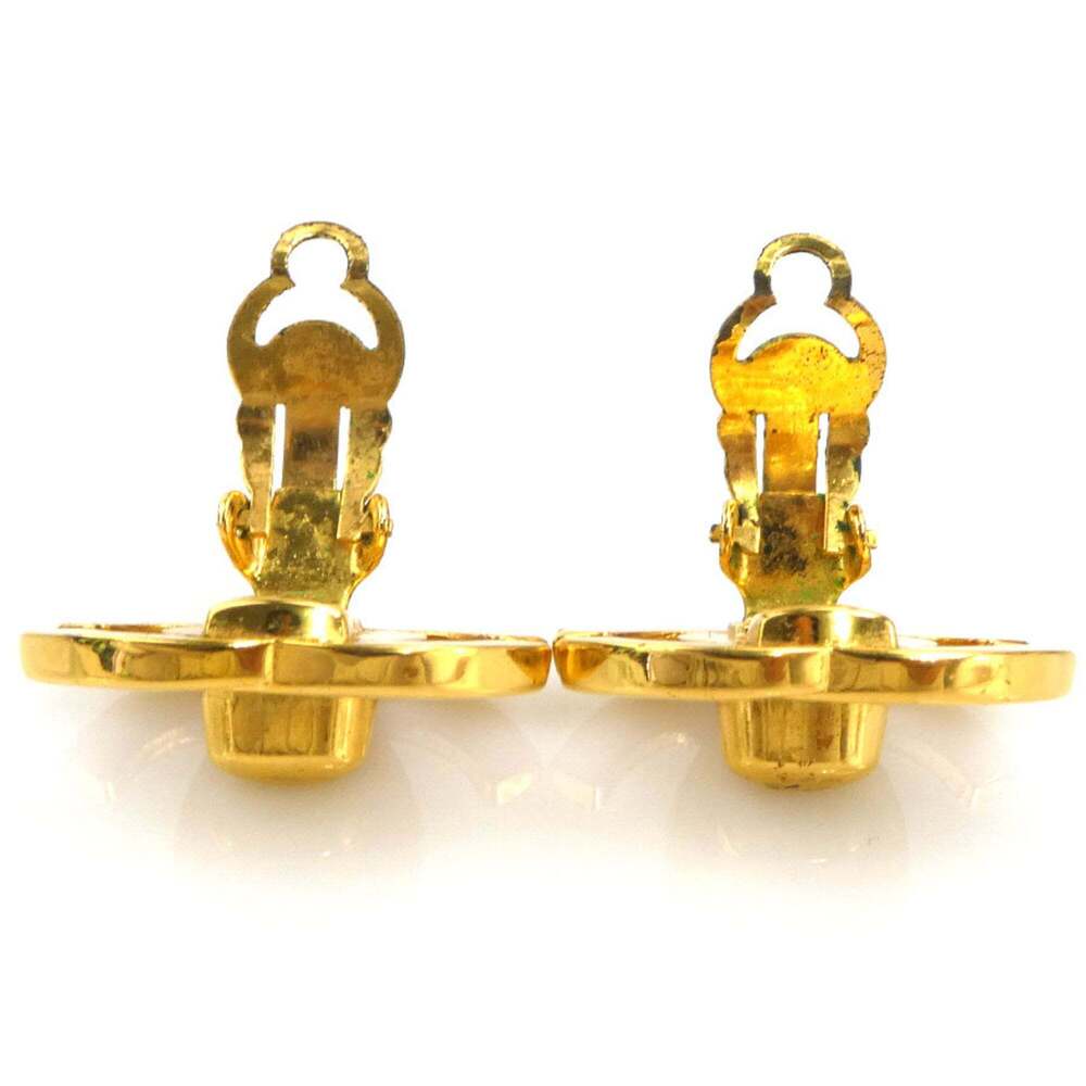 CHANEL Gold Logo Earrings - Picture 6 of 10